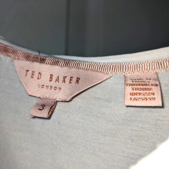 Ted Baker Zera Woodland Tee, White, Ted Size 3 - Picture 5 of 8